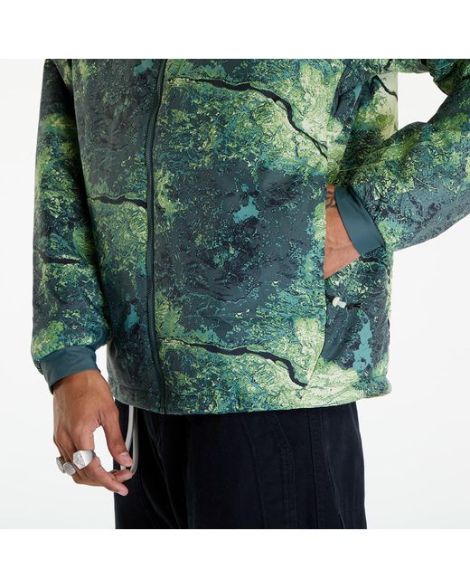 Acg "rope de dope" therma-fit adv allover print jacket vintage green/ summit white di Nike da Uomo