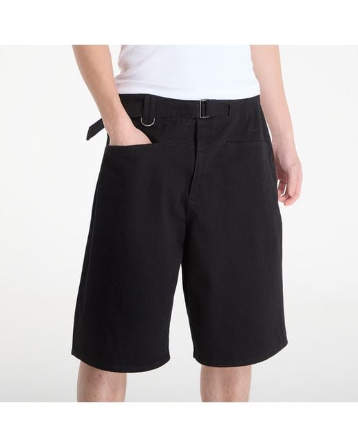 Dime Black Tech Denim Shorts for men
