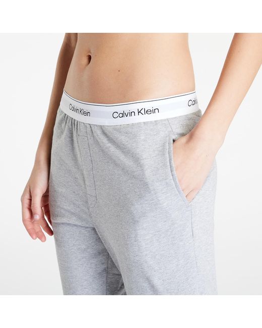 Calvin Klein White Modern Cotton Lw Rf jogger Grey Heather
