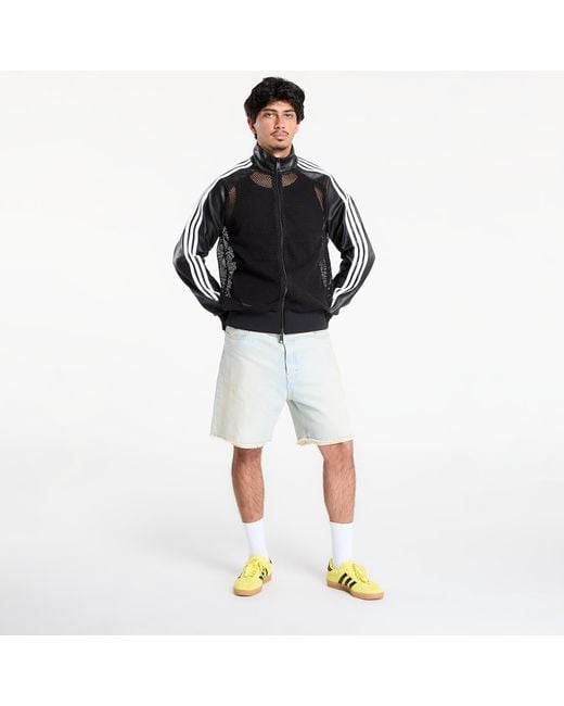 Veste adidas x jeremy scott faux leather mesh track top unisex l Adidas Originals en coloris Black