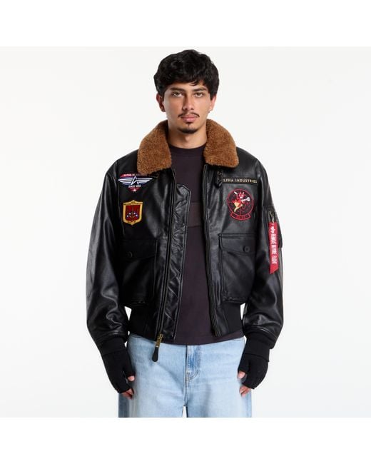 Alpha Industries Black Jacket G1 Devils Brigade Fl for men