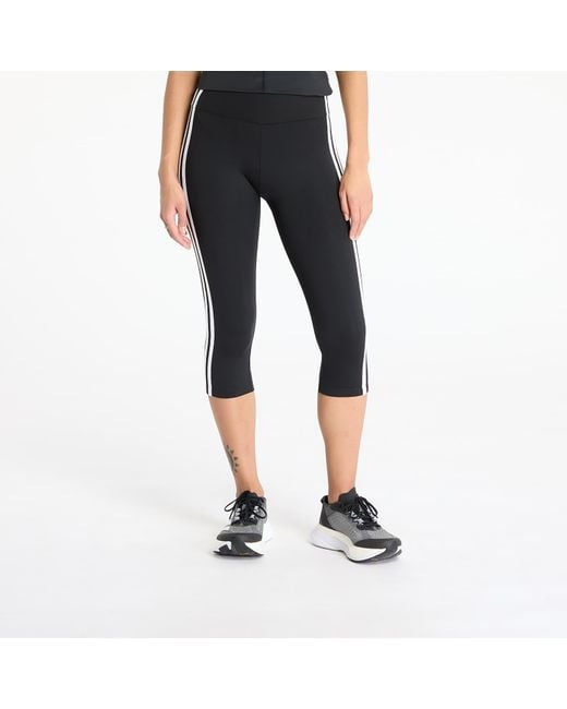 Leggins Adidas Adicolor 3 Stripe Carpi Leggings di Adidas Originals in Black