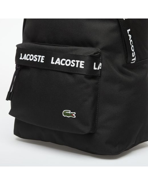 Zaino Backpack Pimento di Lacoste in Black