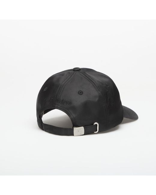 A Bathing Ape Black One Point Panel Cap