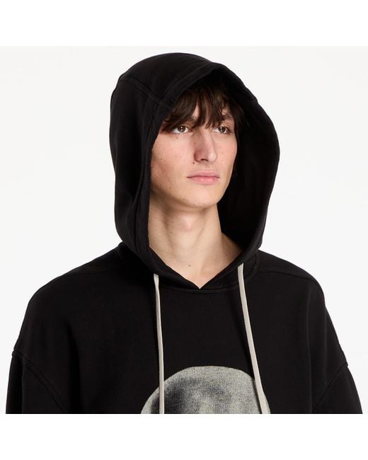 Rick Owens Black Sweatshirt Peter Hoodie/ Pearl for men