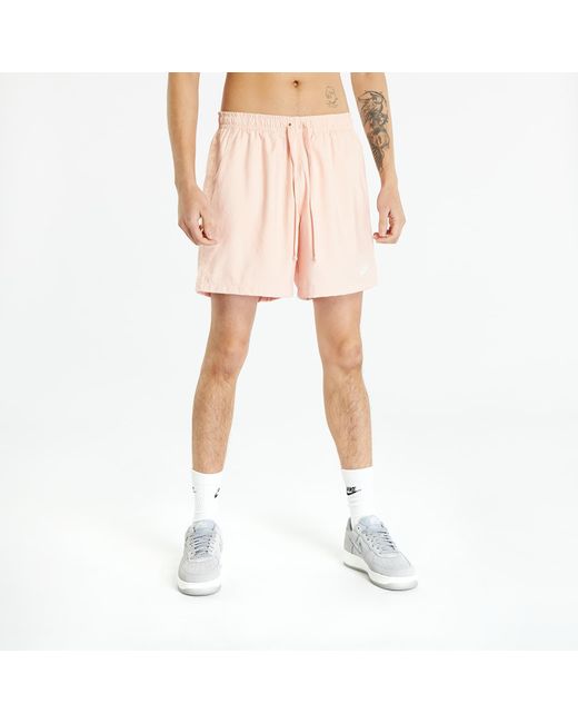 Nike Sportswear Woven Flow Shorts Arctic Orange/ White in het Pink voor heren