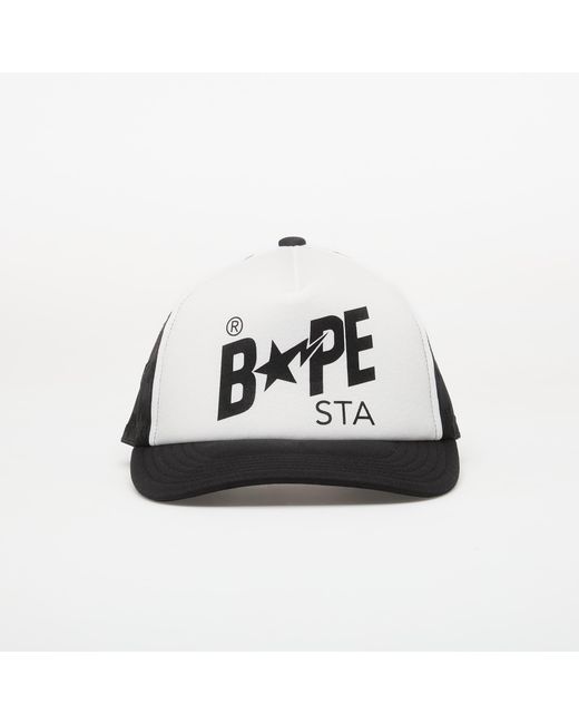 A Bathing Ape Black Bape Sta Mesh Cap