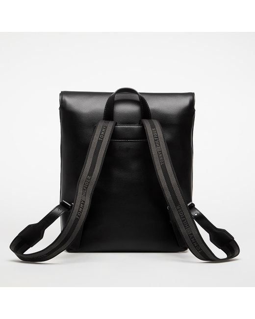 Tommy Hilfiger Black Logotape Backpack