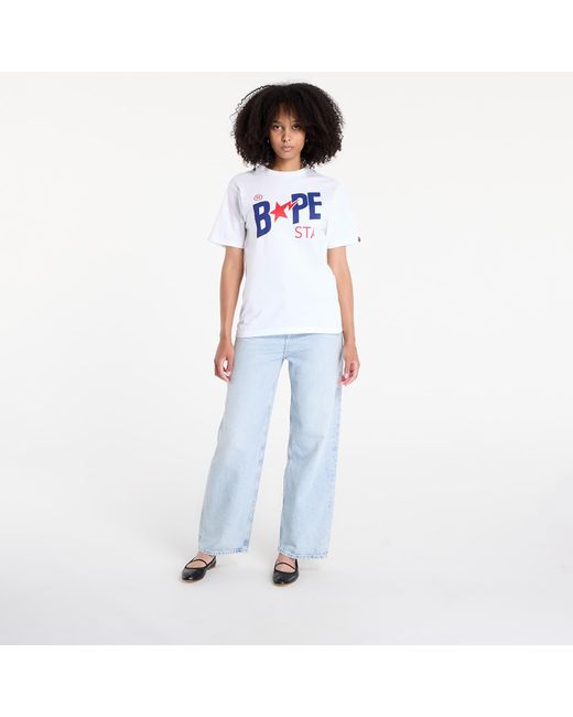 A Bathing Ape White T-Shirt Colors Bape Sta Tee