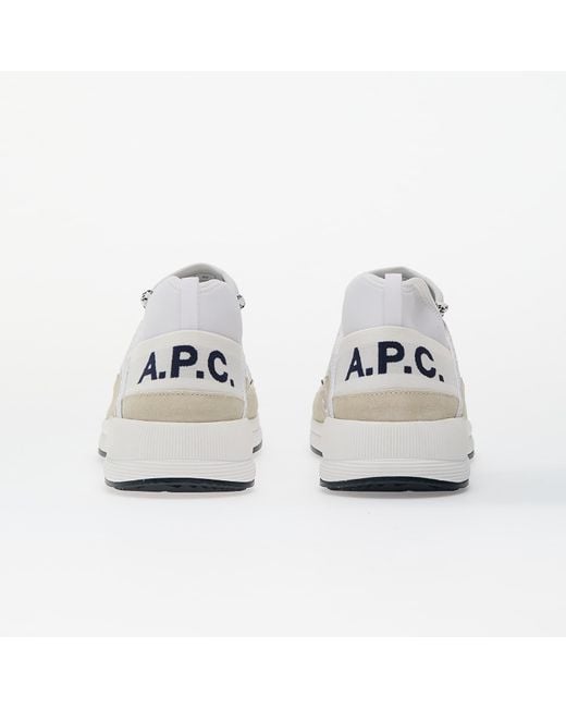 A.P.C. White Sneakers Run Around Sneakers for men