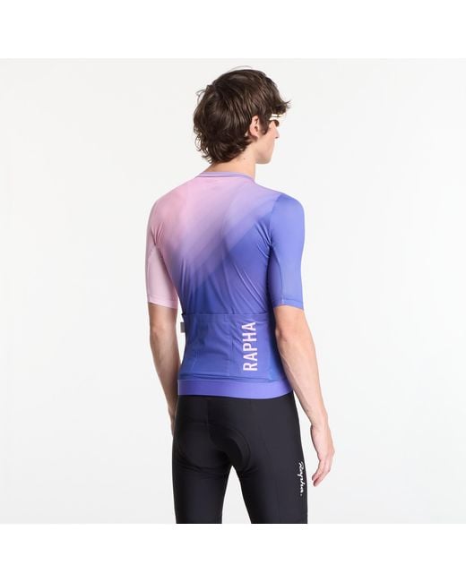 Rapha Jersey Pro Team Training Jersey Surface Print in het Purple voor heren