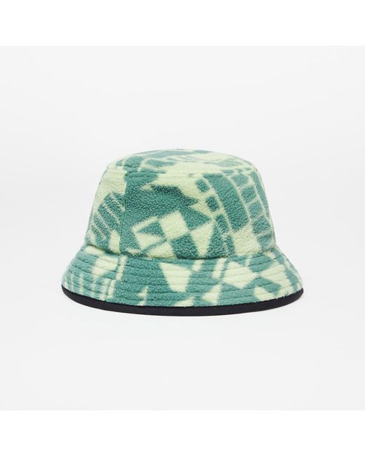 The North Face Green Fleeski Street Bucket Hat Misty Sage Irregular Geometry Print