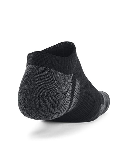 Under Armour Black Performance Tech 3-Pack No Show Socks Jet