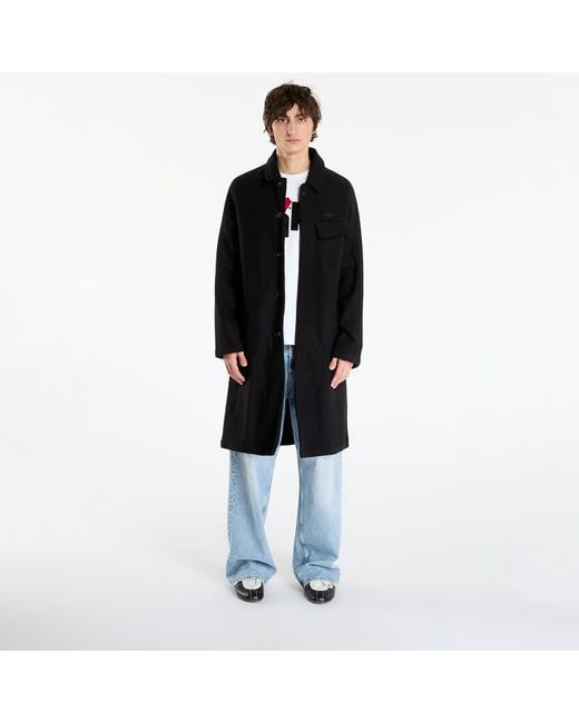 Adidas Originals Jas Adidas Premium Essentials Wool Overcoat in het Black voor heren