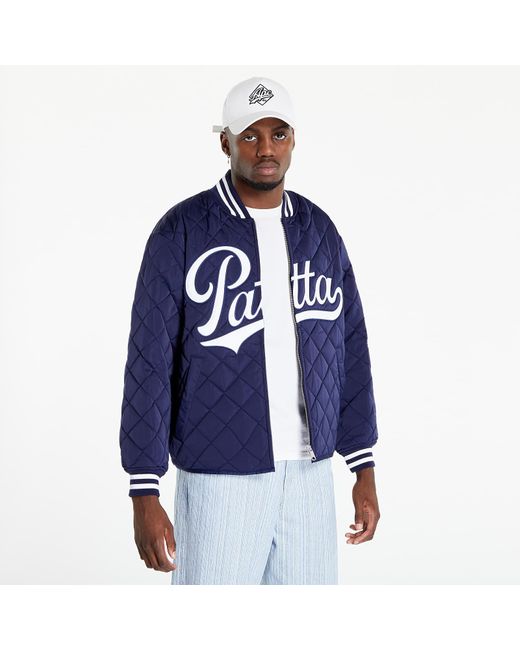 PATTA Diamond Quilted Sports Jacket Evening Blue for men
