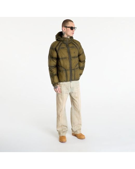 Represent Jas Translucent Hooded Puffer in het Green voor heren