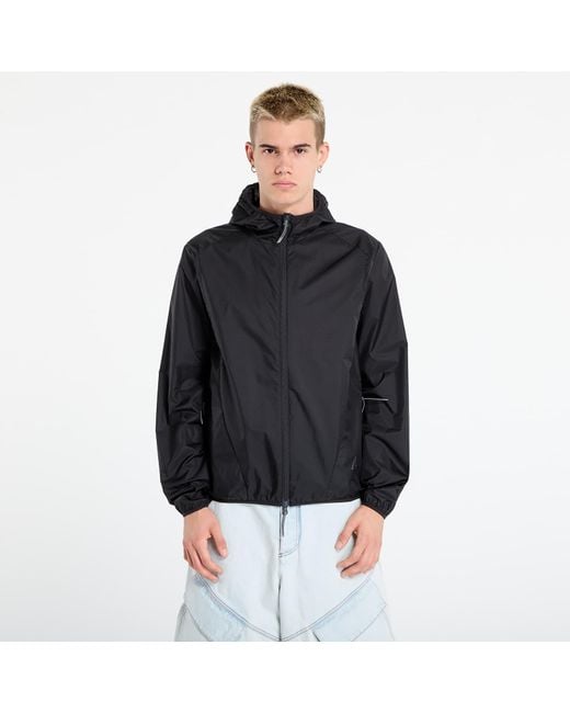 Roa Black Windbreaker Hue Packable Wind Jacket for men