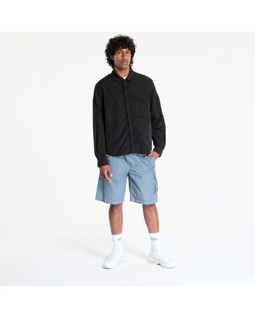 C P Company Jacke Chrome-R Full Zip Overshirt in Black für Herren