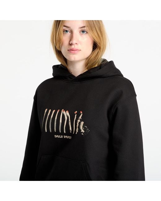 Daily Paper Black Sweatshirt Light Cycle Hoodie