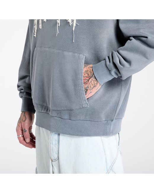 Felpa Insano Distressed Hoodie di RIPNDIP in Blue da Uomo