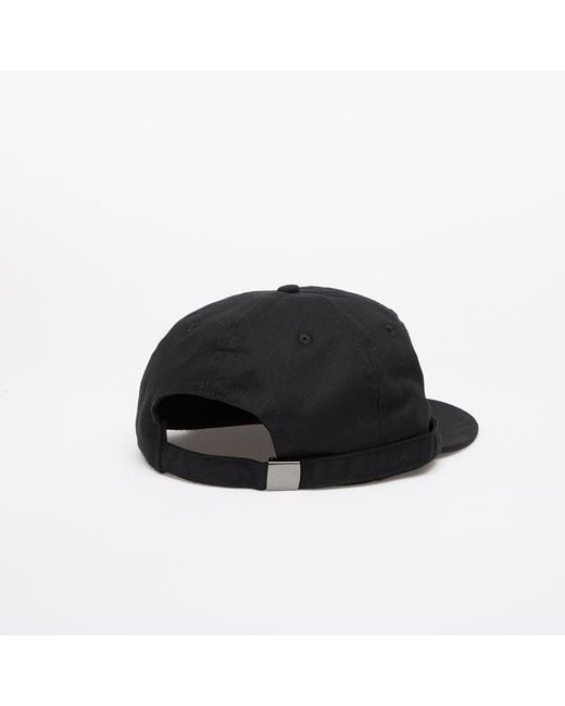 Brain Dead Black Mütze Extended Strap 6 Panel Logohead Hat
