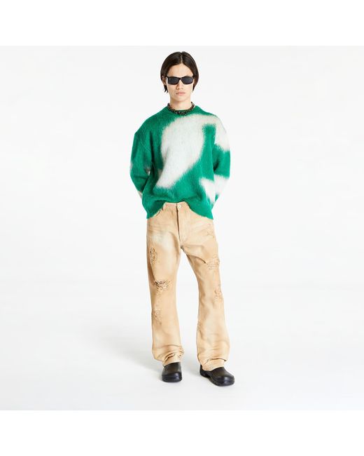 Heron Preston Yellow Jeans Destroyed Canvas Hammer Pants for men