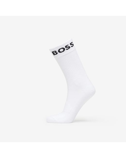 Boss Sokken Quarter-Length Socks in het White