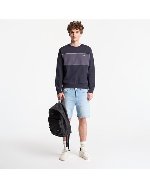 Lacoste Sweatshirt Sweatshirt Blackbird/ Graphite in het Blue voor heren