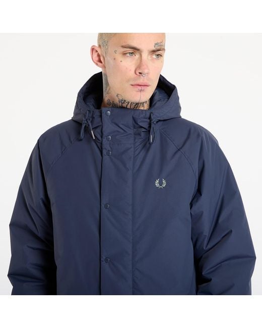 Fred Perry Jas Padded Zip Through Jacket in het Blue voor heren