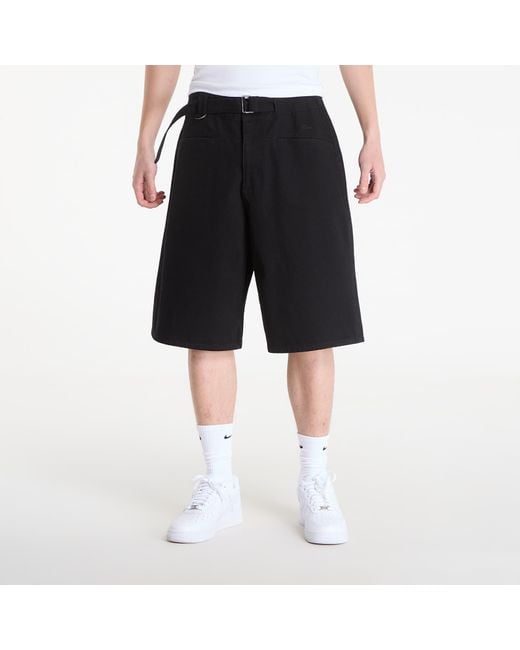 Dime Black Tech Denim Shorts for men