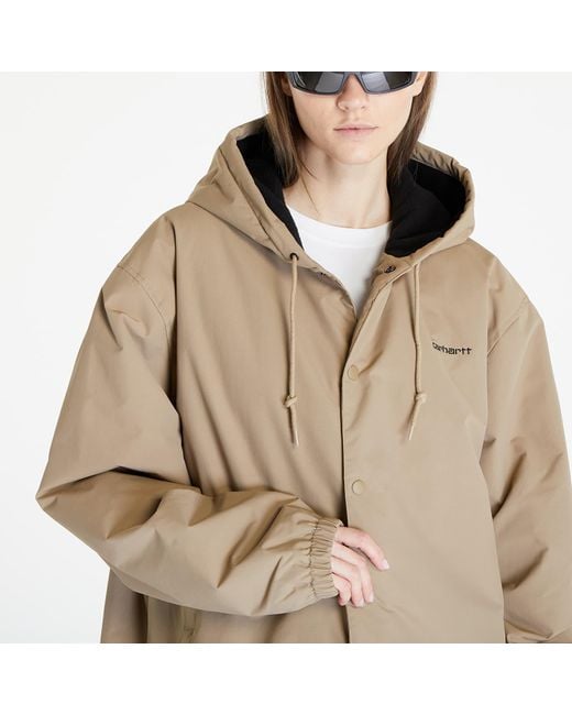 Carhartt Natural Jacke hooded coach jacket unisex leather/ black m