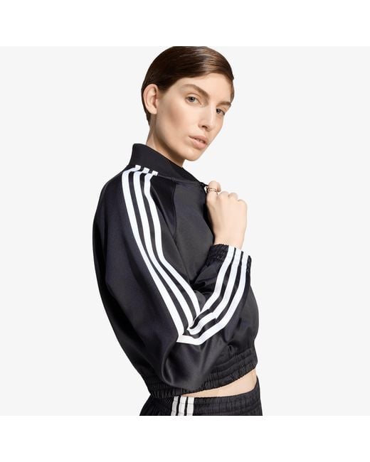 Adidas Originals Black Satin Sst Jacket