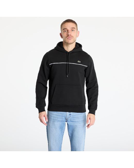 Felpa Non Brushed Fleece di Lacoste in Black da Uomo