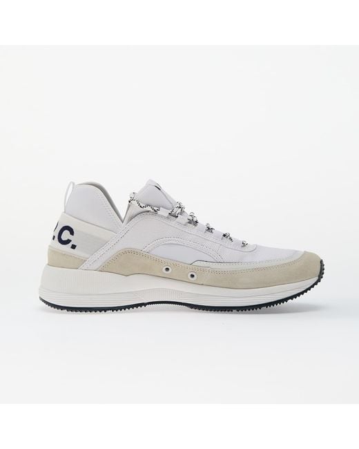 A.P.C. White Sneakers Run Around Sneakers for men