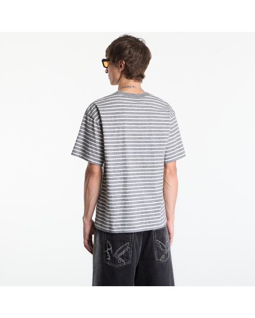 Human Made T-Shirt Heart Striped T-Shirt in het Gray