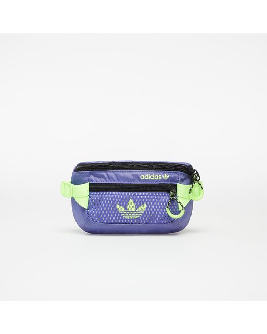 adidas Originals Adventure Waist Bag Small Purple/ Black/ Signal Green -  Lyst