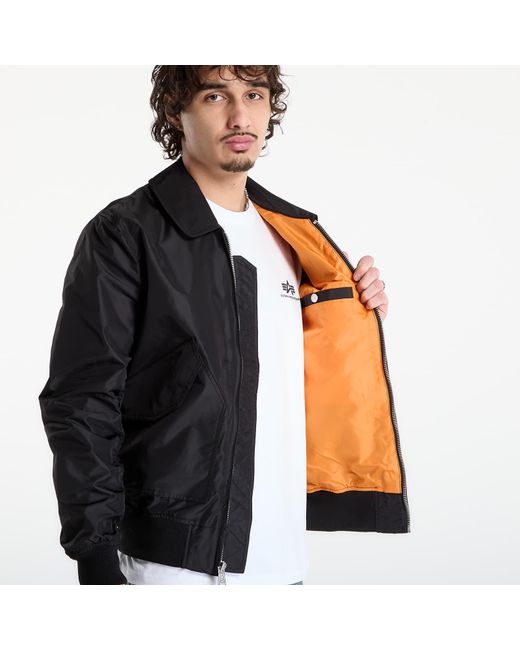 Alpha Industries Black Jacket Cwu-36/P Tt Light for men