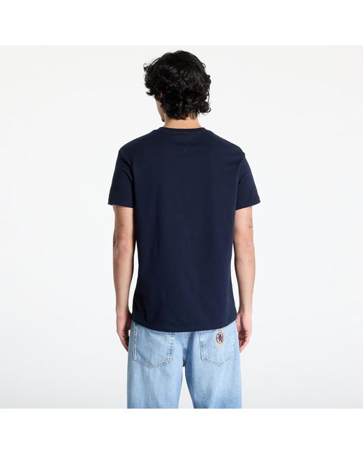 Maglietta Tommy Jeans Regular Signature Dna Tee di Tommy Hilfiger in Blue da Uomo