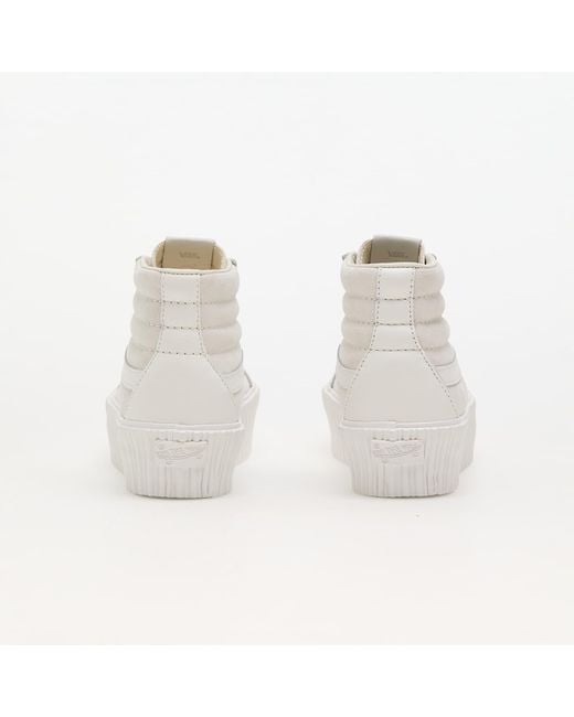Vans White Sneakers Sk8-Hi Reissue 38 Platform Lx Suede/Leather Eur