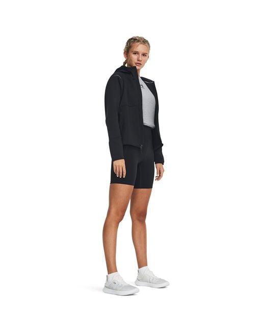 Felpa Unstoppable Fleece Fz di Under Armour in Black