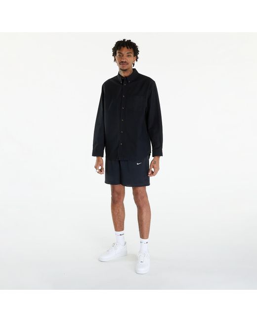 Nike Life oxford buttondown long sleeve shirt black/ black/ black für Herren