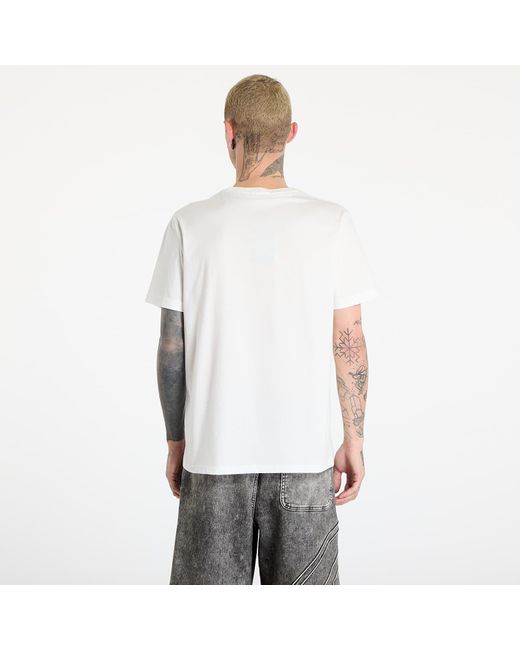 Fred Perry White Crew Neck Tee Snow for men