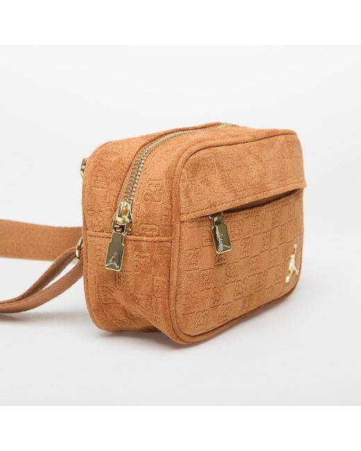 Borsa Jam Suede Monogram Camera Bag di Nike in Brown