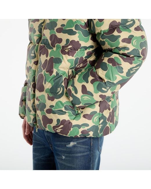 A Bathing Ape Green Jacket Abc Camo Down Jacket M for men