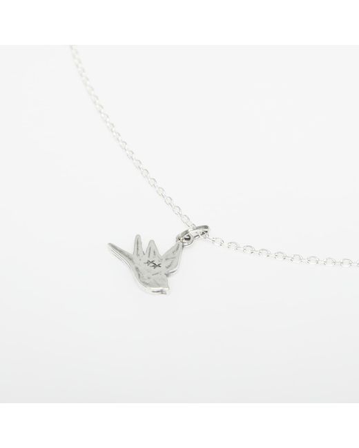 Twojeys White Silhouette Liberty Necklace