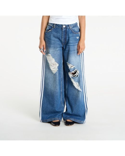 Jeans loose denim destressed pants 28/32 Adidas Originals en coloris Blue