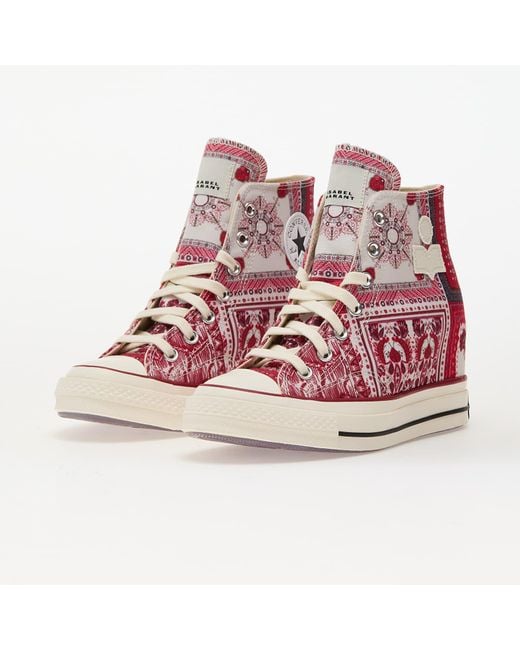 Converse Red Sneakers X Isabel Marant Chuck 70 Wedge Vanilla Ice/ Eur