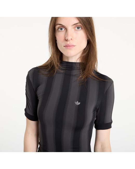 blue pinstripe dress Melody Navy Halter Drop Waist Mini IRISIE Apparel Black Sexy Lace Shape:Flat Colour|Black