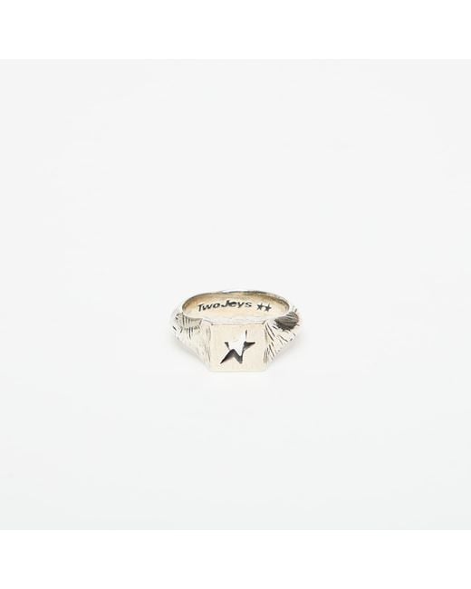 Twojeys Metallic Ring Hollow Star Ring
