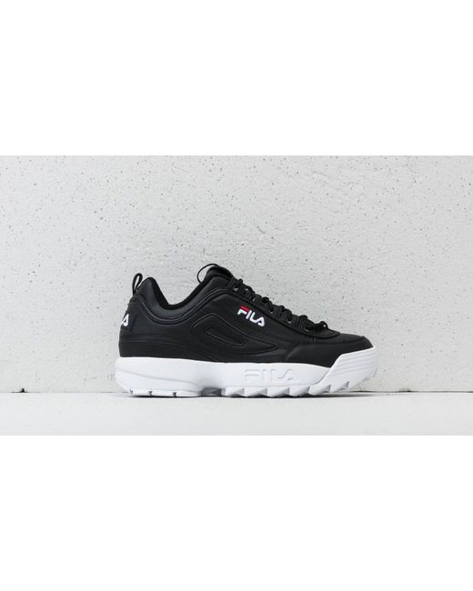 fila disruptor low wmn white